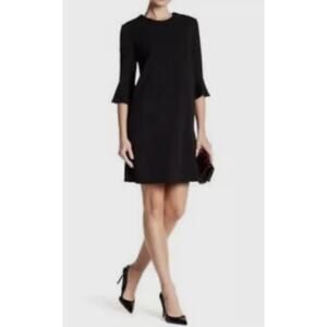 ABS Collection Bell Sleeve Sheath Dress Size XL Black NEW